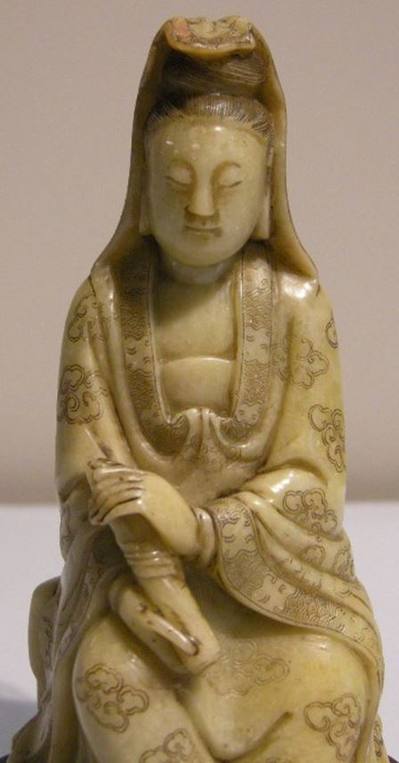 Small figure  Guanyin in soapstone | MasterArt